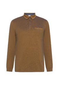 GALERIA - Poloshirt, Brusttasche, für Herren - 1 OATMEAL TAWNY