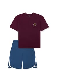 SCHIESSER - Schlafanzug Nightwear Cotton - Pflaume