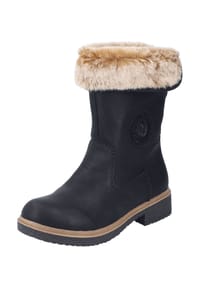 rieker - Winterstiefeletten, Blockabsatz, gefüttert, für Damen - 00 SCHWARZ/BLACK/