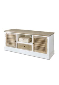 LOBERON - Sideboard Glencoe antikbraun/antikweiß - antikbraun/antikweiß
