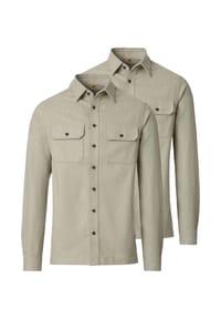 redmond - Hemdjacke / Overshirt 2er Pack Basic - Beige