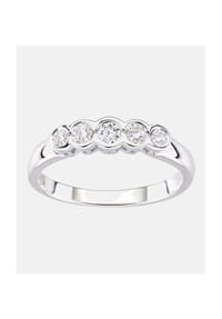VANLERÉ - Eternity Ring, mit Zirkonia, 375 Weißgold - white gold