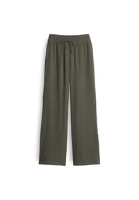 OPUS - Stoffhose "Marou crinkle", Gummibund, für Damen - 30034 OLIVE LEAF