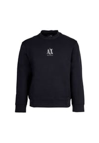 ARMANI EXCHANGE - Herren Sweatshirt - Pullover, Rundhals, Logo, Baumwoll-Mix - Beige