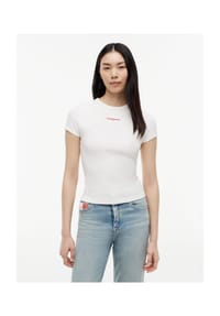 TOMMY Jeans - T-Shirt, Rundhals, für Damen - XK9 RED