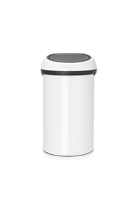 brabantia - Abfallbehälter Touch Bin, White / Deckel White, 60 L - White