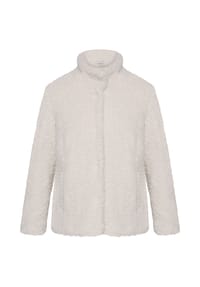 BETTY & CO - Plüschjacke, Stehkragen, für Damen - 1032 WHITE SAND