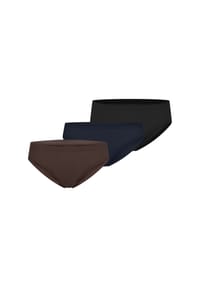 SCHIESSER - Slip Invisible Cotton - deepbrown,schwarz,nightblue