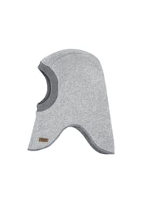 maximo® - GOTS MINI-Schlupfmütze Baumwollfleece, Jerseyfutter - graumeliert