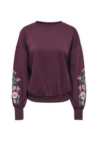 ONLY® - Sweatshirt Brooke, Rippbündchen, für Damen - 177911007 BLACK/S