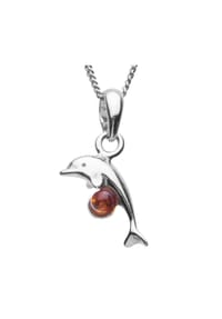 OSTSEE-SCHMUCK® - Kette mit Anhänger , Delphin , Silber 925/000 - silber