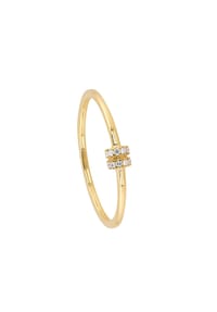 VANDENBERG - Damen Ring, 375er Gelbgold mit 12 Diamanten, zus. ca. 0,05 Karat - GELBGOLD