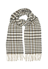 collezione alessandro® - Winterschal Inverno Made in Italy, mit modernem Karo - schwarz