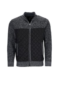 hajo - Strickjacke Cardigan Reißverschluss - schwarz
