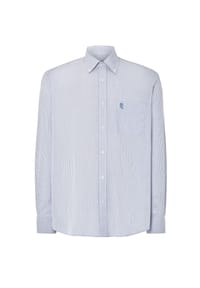El Búho NOCTURNO® - Herren Hemd Langarm mit Tasche Easy Iron Bügelleicht Extra Weich Blau - Blau