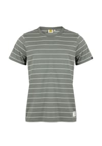 ROADSIGN® australia - Herren T-Shirt Urban Lines gestreiftes Shirt mit Rundhalsausschnitt, 100% Baumwolle, zeitloser Basic Look für Sommer und Alltag - grün