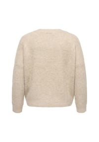 ONLY CARMAKOMA - Strickjacke, V-Ausschnitt, für Damen - 244235002 WOOD/MEL