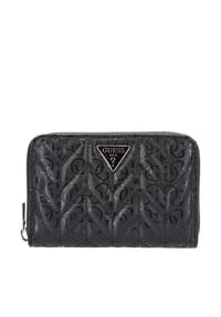 GUESS STACEY SLG MEDIUM ZIP - Langbörse Stacey, Kunstleder, für Damen - BLACK