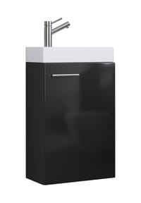VCM. - 2-tlg Set | Waschplatz für Gäste WC | Gästebad | Waschtisch | Badezimmer Set - Slito - Honig-Eiche