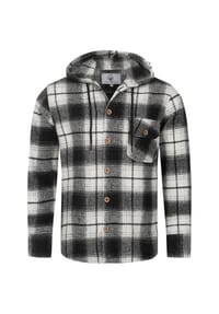 Rock Creek - Hemd Kariertes Hemd mit Kapuze - Beige