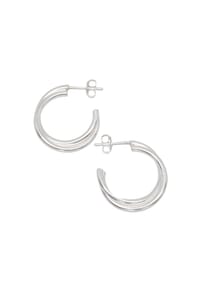 fejn - Ohrringe Double Hoop nachhaltiger Echtschmuck - gold