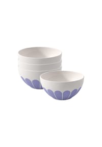 Villeroy & Boch Müslischalen Fleur Couleur ø 14,1 cm 4er Set - FLEUR - blau