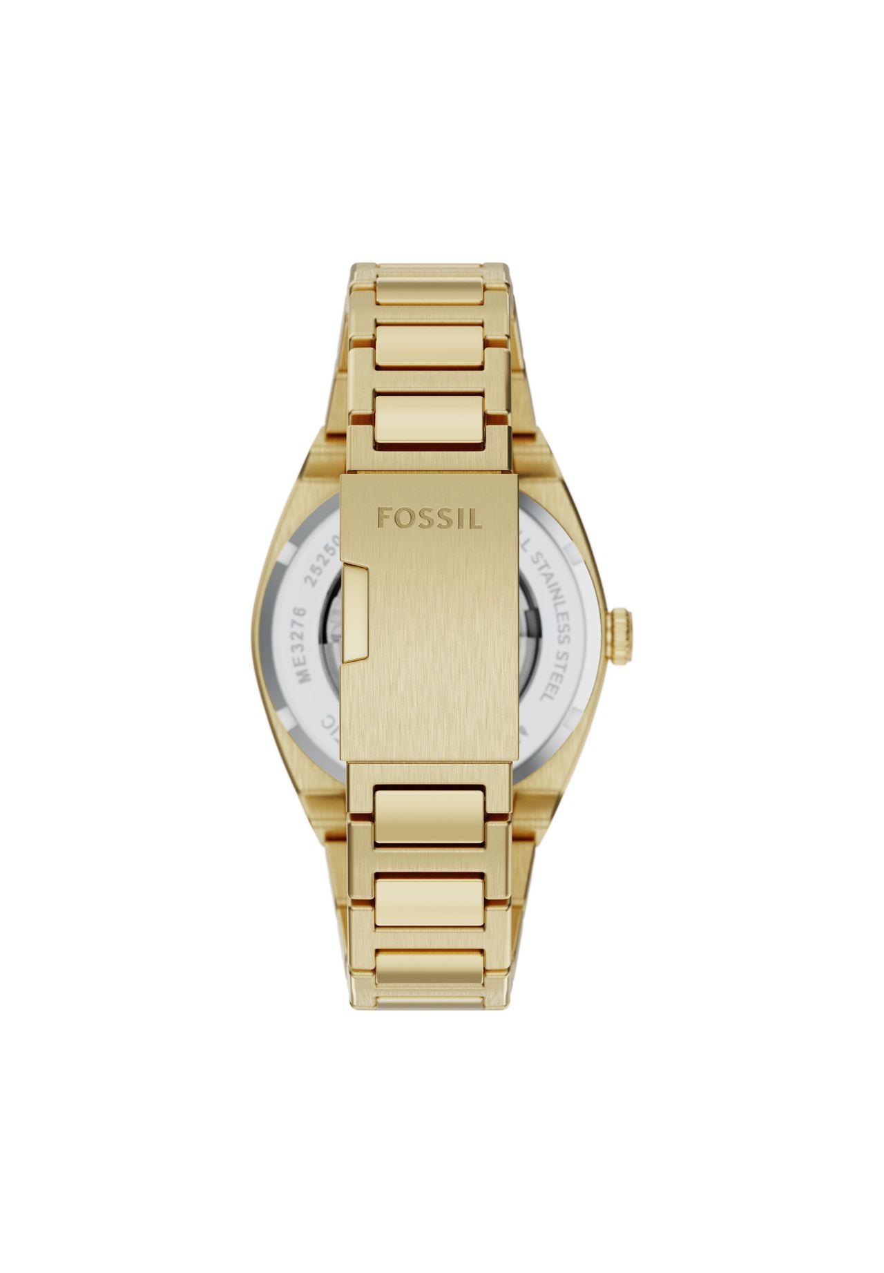 Fossil Herrenuhr Everett Automatikwerk Edelstahl Goldfarben, ME3276, Gold, 99