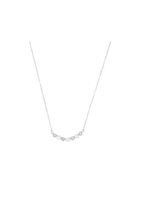 amor - Damen Kette mit Anhänger, 925er Silber mit Süßwasser-Zuchtperlen - silber