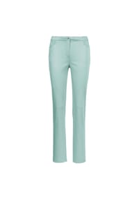 GOLDNER - Kurzgröße:  Leichte Baumwoll-Hose CARLA - aubergine
