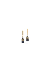 COEUR DE LION - Ohrstecker Precious Fusion Pearls Anthracite Glow - Grau-Gold