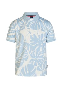 HECHTER PARIS - Poloshirt Allover-Print - light blue