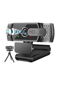 MANIKE - 2K Full HD USB Webcam mit Autofokus, Mikrofon & Stativ - 