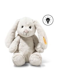 Steiff - Light at Night Kuscheltier "Hoppie Hase", Licht, 28 cm - HELLGRAU