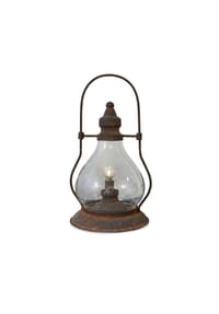 LOBERON - LED-Laterne Cortney antikbraun - antikbraun