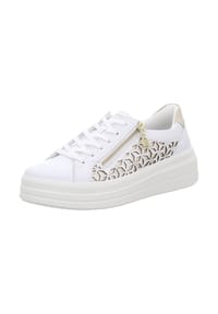 remonte® - Leder/Synthetik Sneaker - Schwarz/Gold
