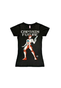 LOGOSHIRT® - New Girls T-Shirt Captain Future - black