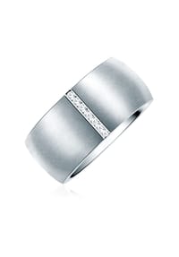 Rafaela Donata - Damen Ring aus Edelstahl in Silber mit verziert mit Kristallen von Swarovski® - silber