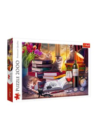 Trefl - Puzzle Katzen am Fenster, 2000 Teile, 96 x 68 cm - 