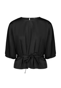 zero - Shirtbluse, drapiert, für Damen - 9105 BLACK BEAUTY