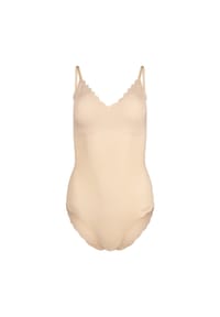 SKINY® - Body, herausnehmbare Pads, Bogenkante, für Damen - 2409 BEIGE