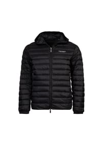 ARMANI EXCHANGE - Herren Daunenjacke - Steppjacke mit Kapuze, Reißverschluss, Echte Daunen, Warm Gefüttert - Schwarz