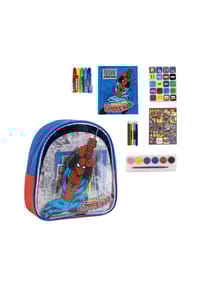 MARVEL - Marvel Spiderman Ausmal-Rucksack – Kreativer Kinderrucksack - Mehrfarbig 22.0 X 23.0 X 7.0 cm