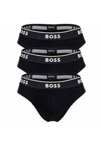 BOSS - Slip, 3er-Pack, Baumwolle, für Herren - 001 BLACK