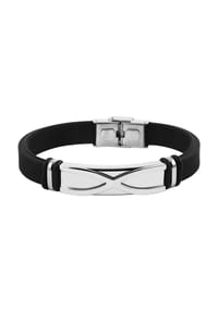 Adelia's Bold Style - Armband aus Kautschuk 21 cm - schwarz