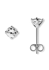 ONE ELEMENT Shine Bright Line - Zirkonia Ohrringe Ohrstecker aus 925 Silber - silber
