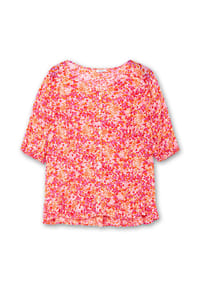 sheego - Druckbluse - pink gemustert