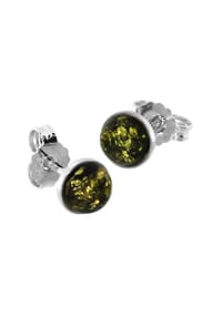 OSTSEE-SCHMUCK® - Ohrstecker , Classic 6 mm , Silber 925/000 - silber