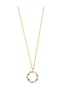 Leaf - CANDY Damen Kette mit Anhänger, 925er Silber - GOLD