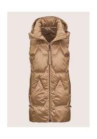 MADELEINE - Winterwarm wattierte Longweste - caramel