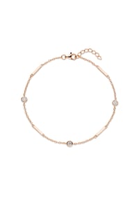 Fiocco JEWELRY - Stella Armband Zirkonia weiß Brillantschliff , 925 Sterling Silber - gelbgold